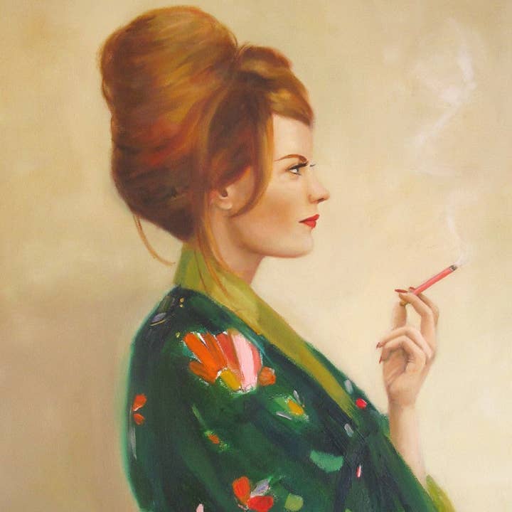 JANET HILL STUDIO - Wholesale Art Print - Pasadena Housewife Art Print - 8.5" X 11"