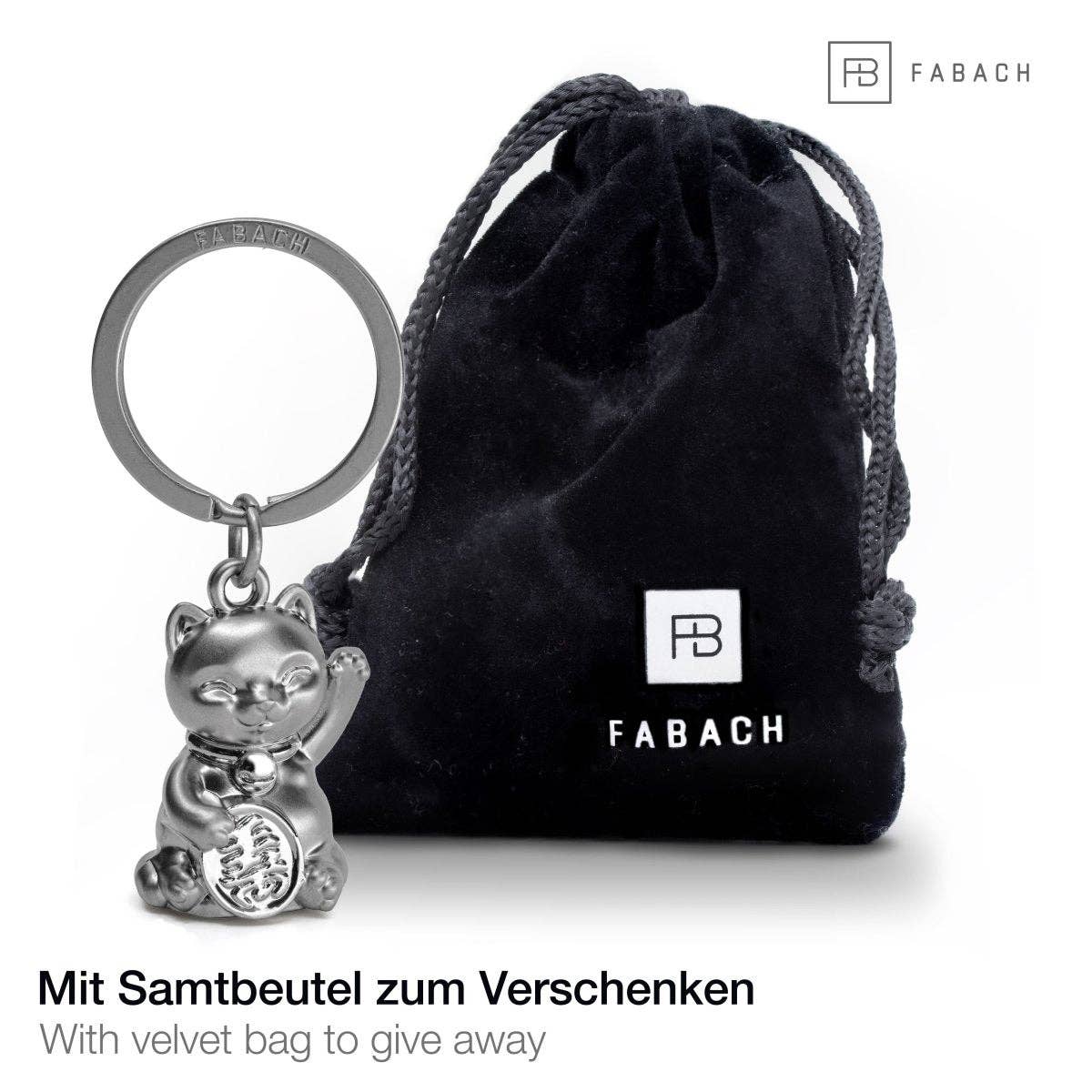 FABACH – Die Schlüsselanhänger-Schmiede - Wholesale Keychain - Unisex - Lucky cat waving cat keychain “Maneki Neko” - cute lucky cat cat pendant - cat lucky charm6