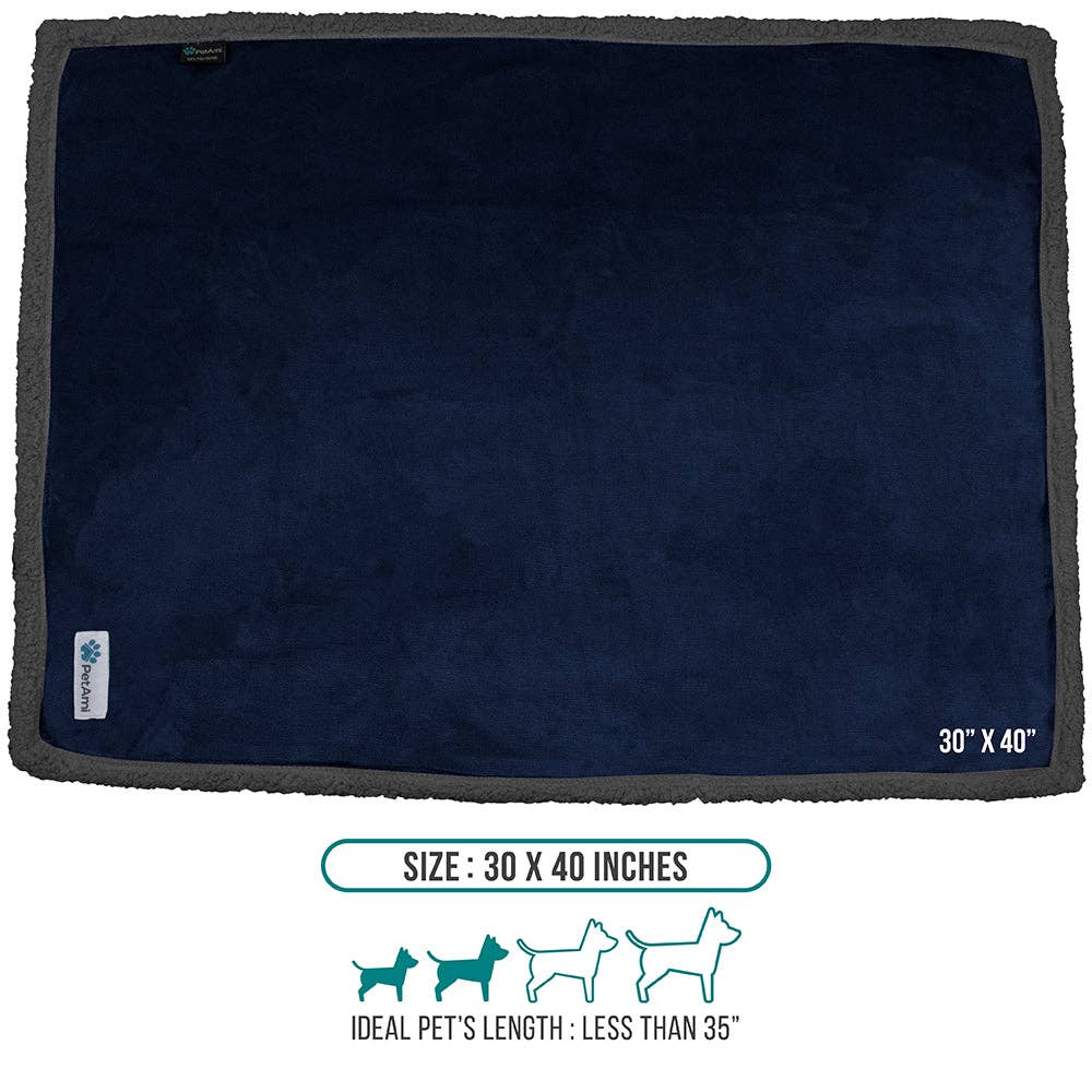 PetAmi - Vente Couverture – chat et chien - Couverture pour animaux en polaire réversible27
