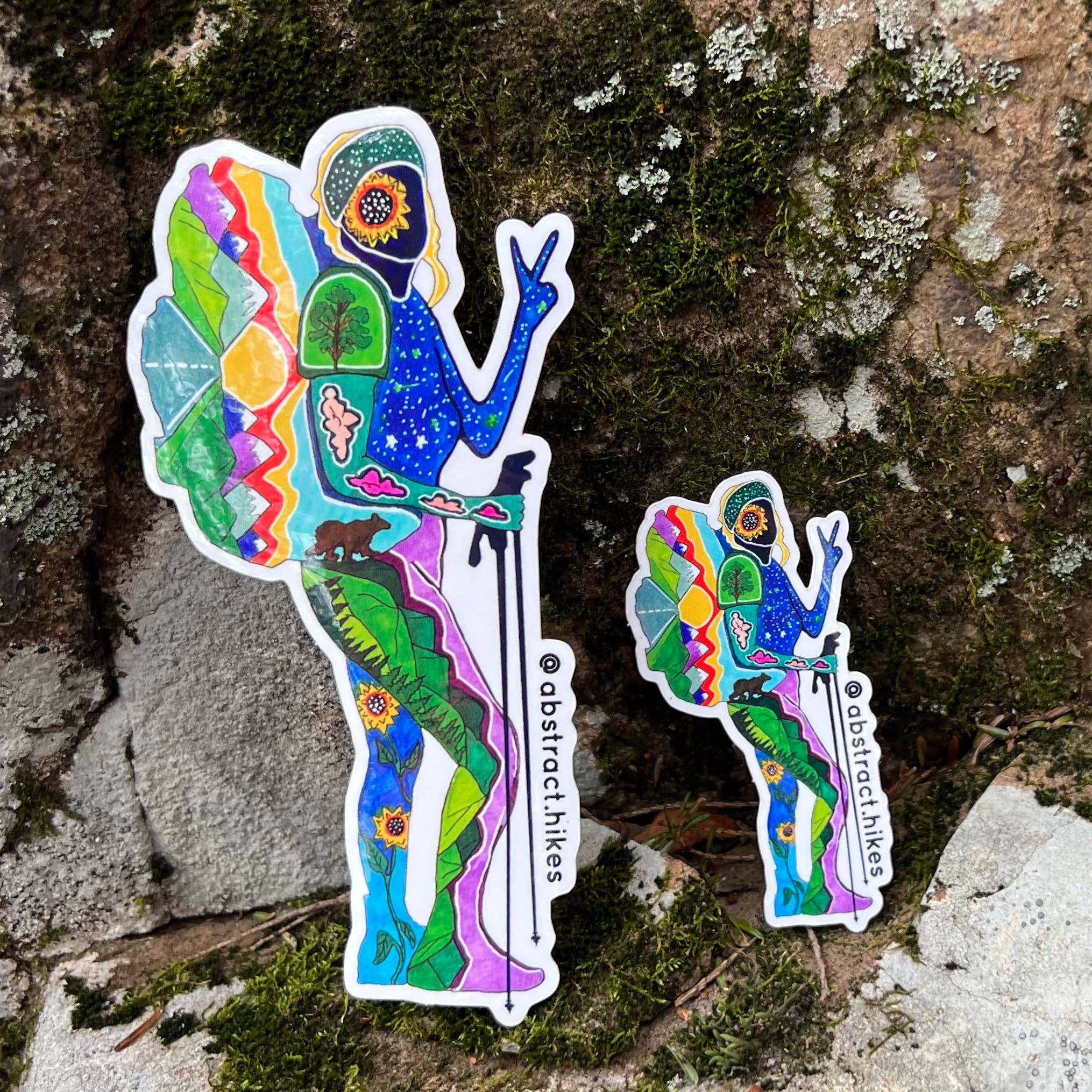 Abstract Hikes - Wholesale Sticker - Hiking Sticker: "Chica"9