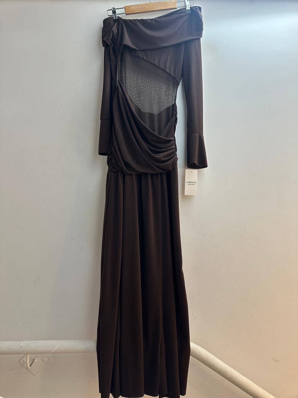 LORIANE - Wholesale Dress - Women's - 7386 61143 Long plain dress0