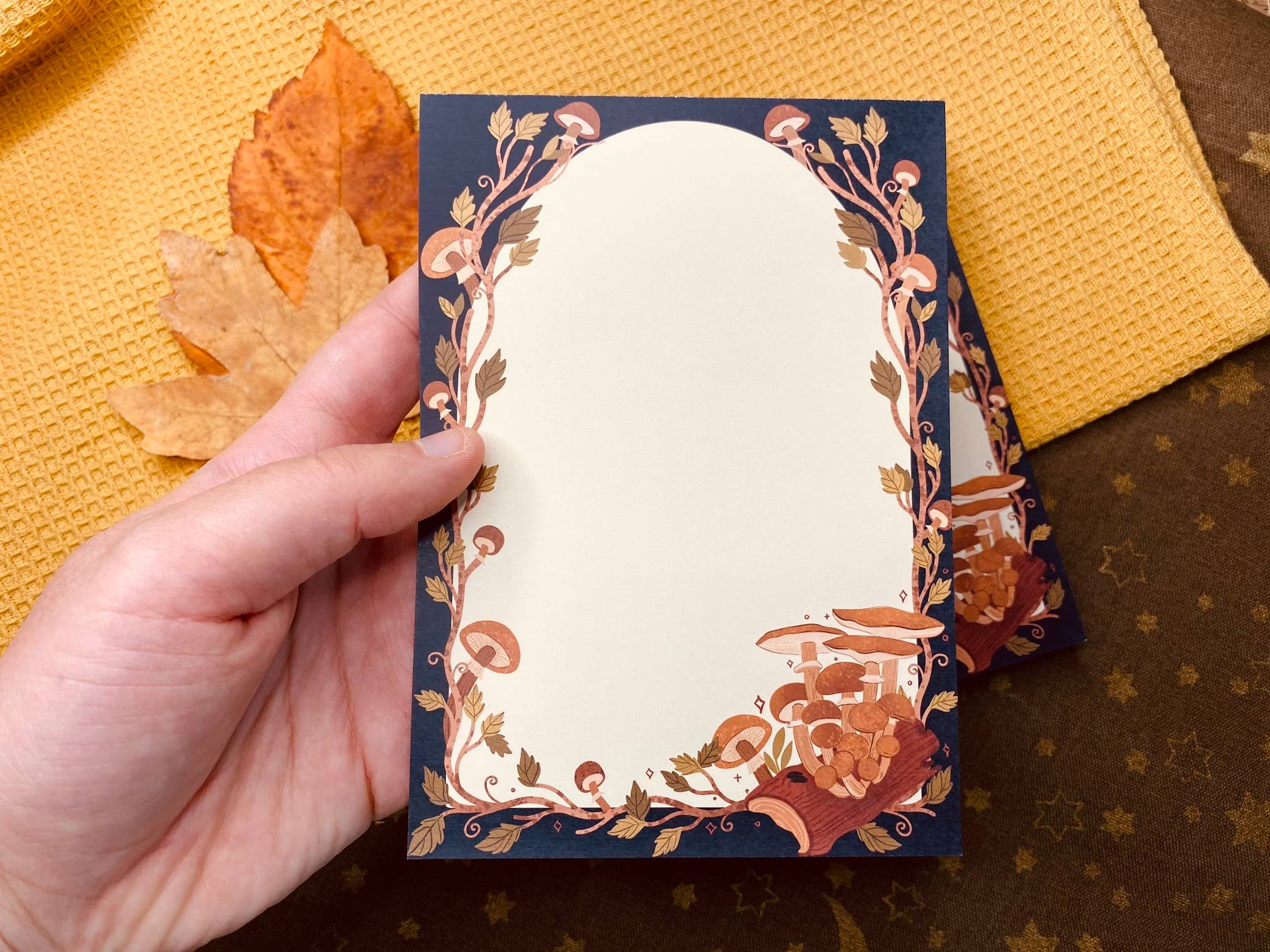 Split Moon Studios - Wholesale Notepad - Wild Mushroom Notepad A6 To-Do List - Printed on certified3