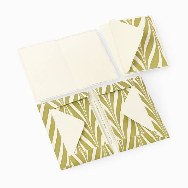 MARBLED GREETING CARD SET - MOSS BANYAN for wholesale by Craft Boat