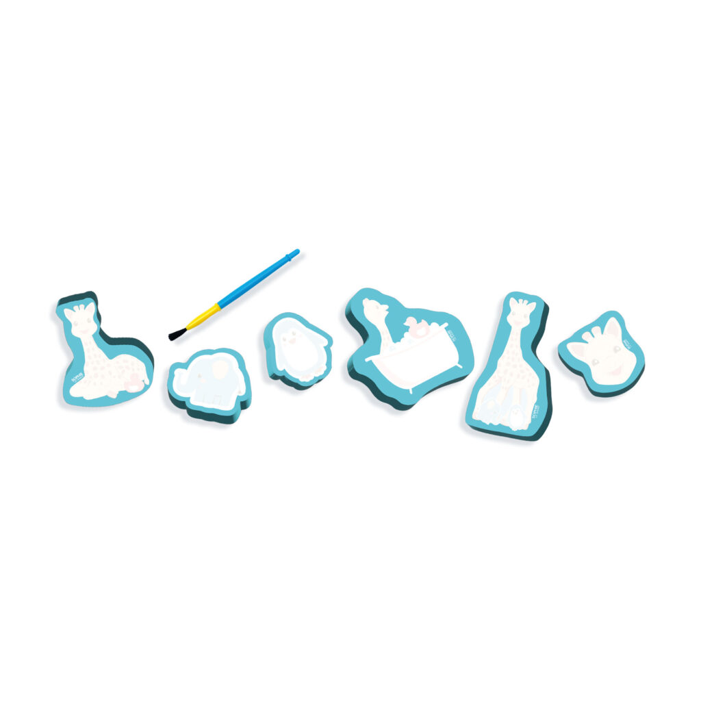 Robbie Toys Ltd - Wholesale Bath Toy - Baby - Sophie la giraffe - Colouring in the bath with water1