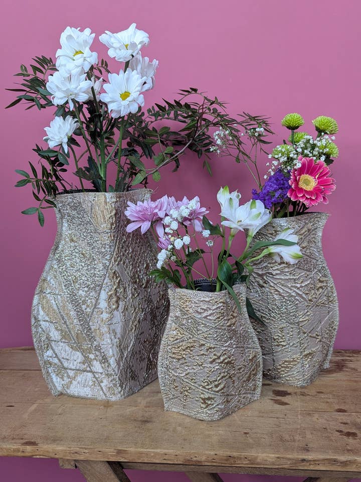 Vaso Pop Up na Hora Dourada por atacado de Megan Crook Textiles