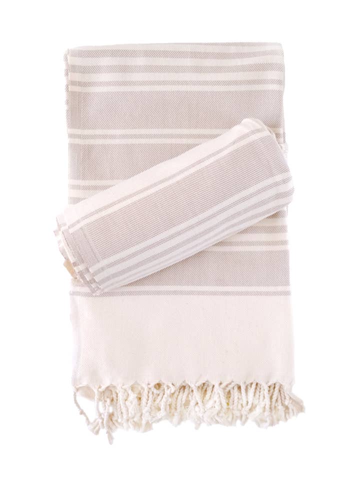 Latte Peştemal | Tan Turkish Towel for wholesale by Sende Body-Care Essentials