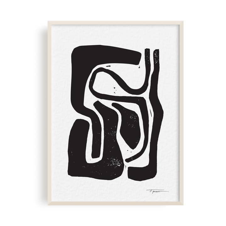 Flow I Block Print - Väggkonst för wholesale av The Modern Bloc