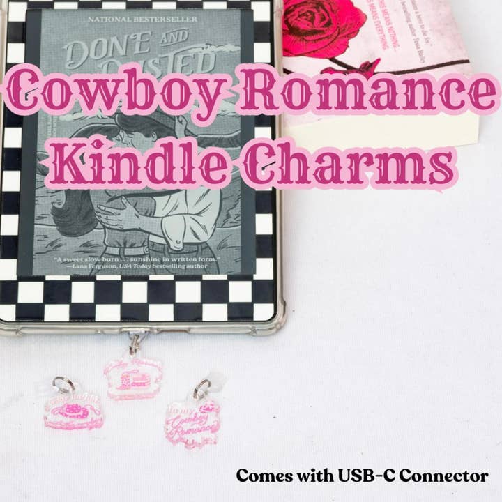 Cowboyromantik Kindle Charms för wholesale av Dogwood + Daisy Studio