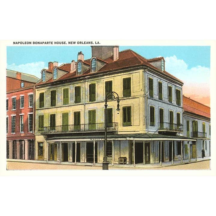 Greeting Card LU-05 Napoleon Bonaparte House, New Orleans for wholesale by Found Image Press