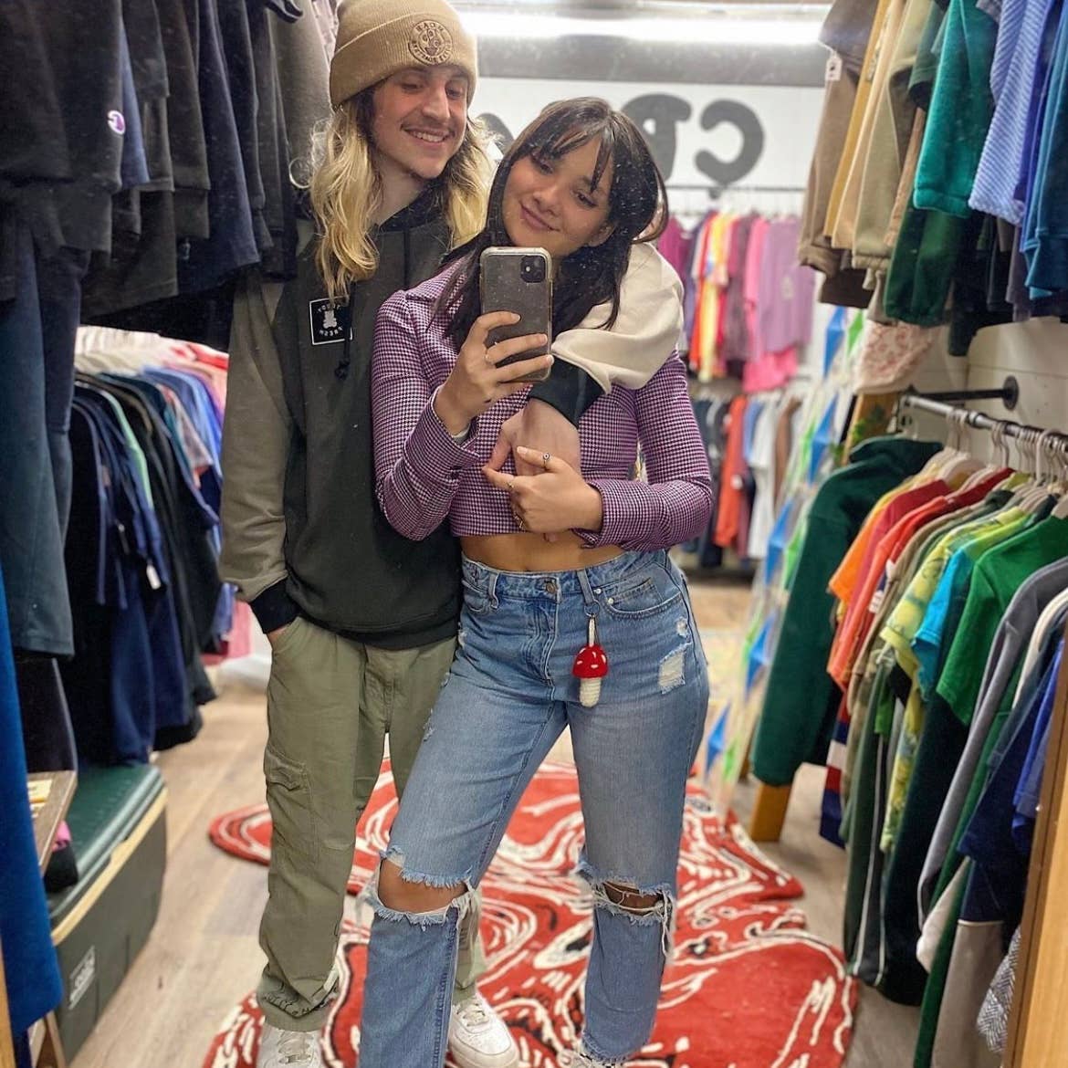 The Cozy Tangerine - Vente Porte-clés – femme - Porte-clés champignon | Briquet au crochet et porte-baume à lèvres24