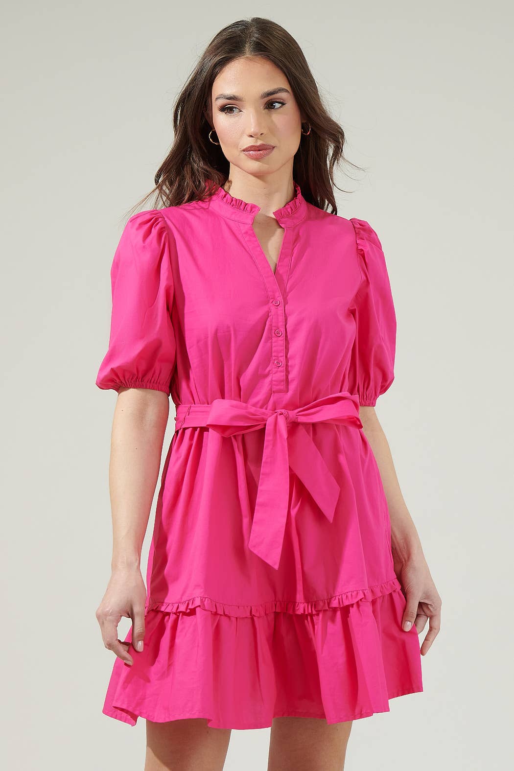 Sugarlips - Wholesale Dress - Women's - Sasha Split Neck Shift Mini Dress10