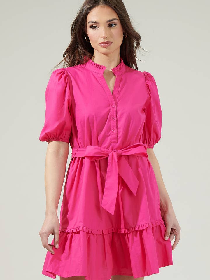 Sugarlips - Wholesale Dress - Women's - Sasha Split Neck Shift Mini Dress10