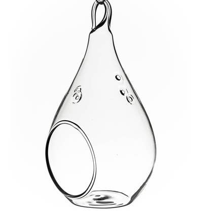 Hanging Teardrop Glass Terrariums for wholesale by Cute Farms