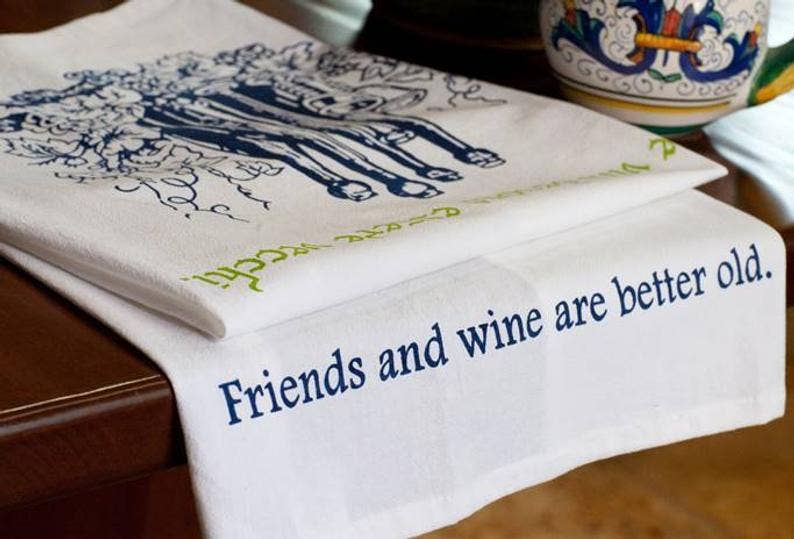 Jump That Moon - Vente Torchons - Serviette Amis et Vin1