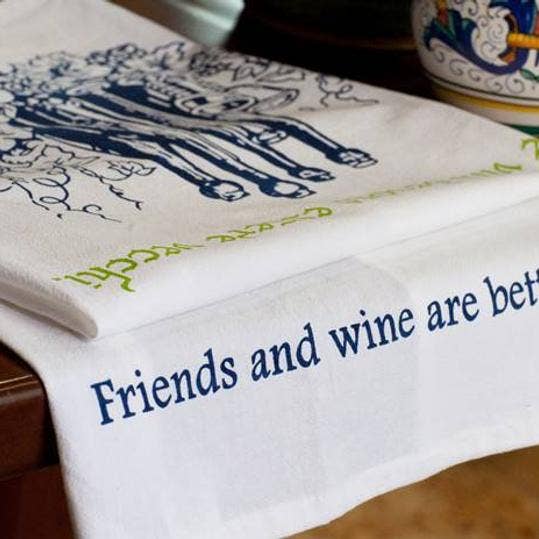Jump That Moon – wholesale Tea towel – Friends and Wine dish towel1