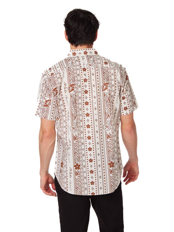 Men's Woven Printed Short Sleeve Shirt for wholesale on Faire1