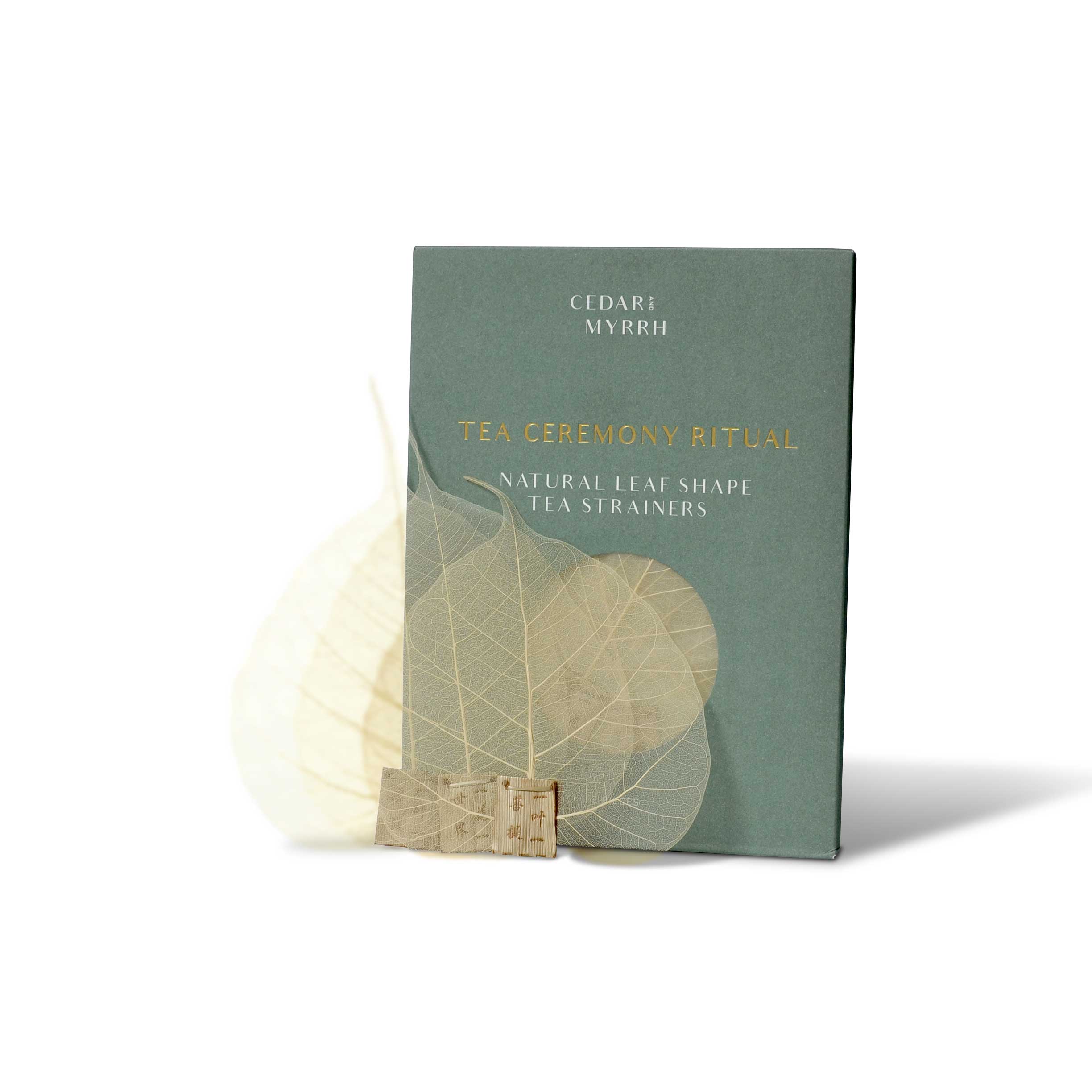 Cedar and Myrrh - Wholesale Tea Strainer/Infuser - Natural Leaf Shape Tea Strainers