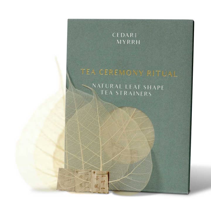 Cedar and Myrrh - Wholesale Tea Strainer/Infuser - Natural Leaf Shape Tea Strainers0