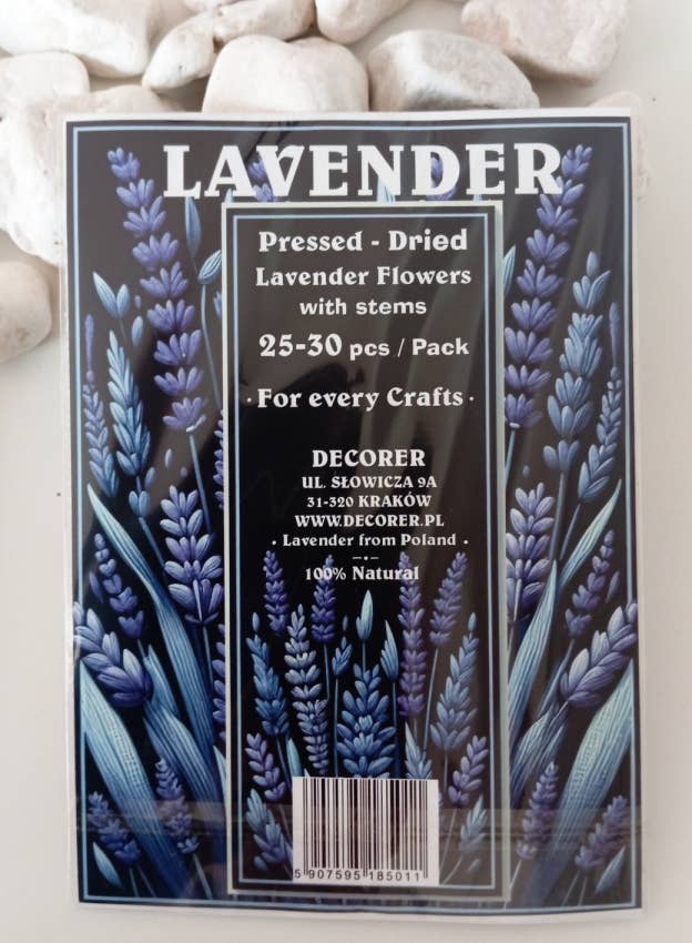 DECORER - Wholesale Scrapbooking Kit - Pressed - Lavender Flowers -set of 25-30 lavender stems 3