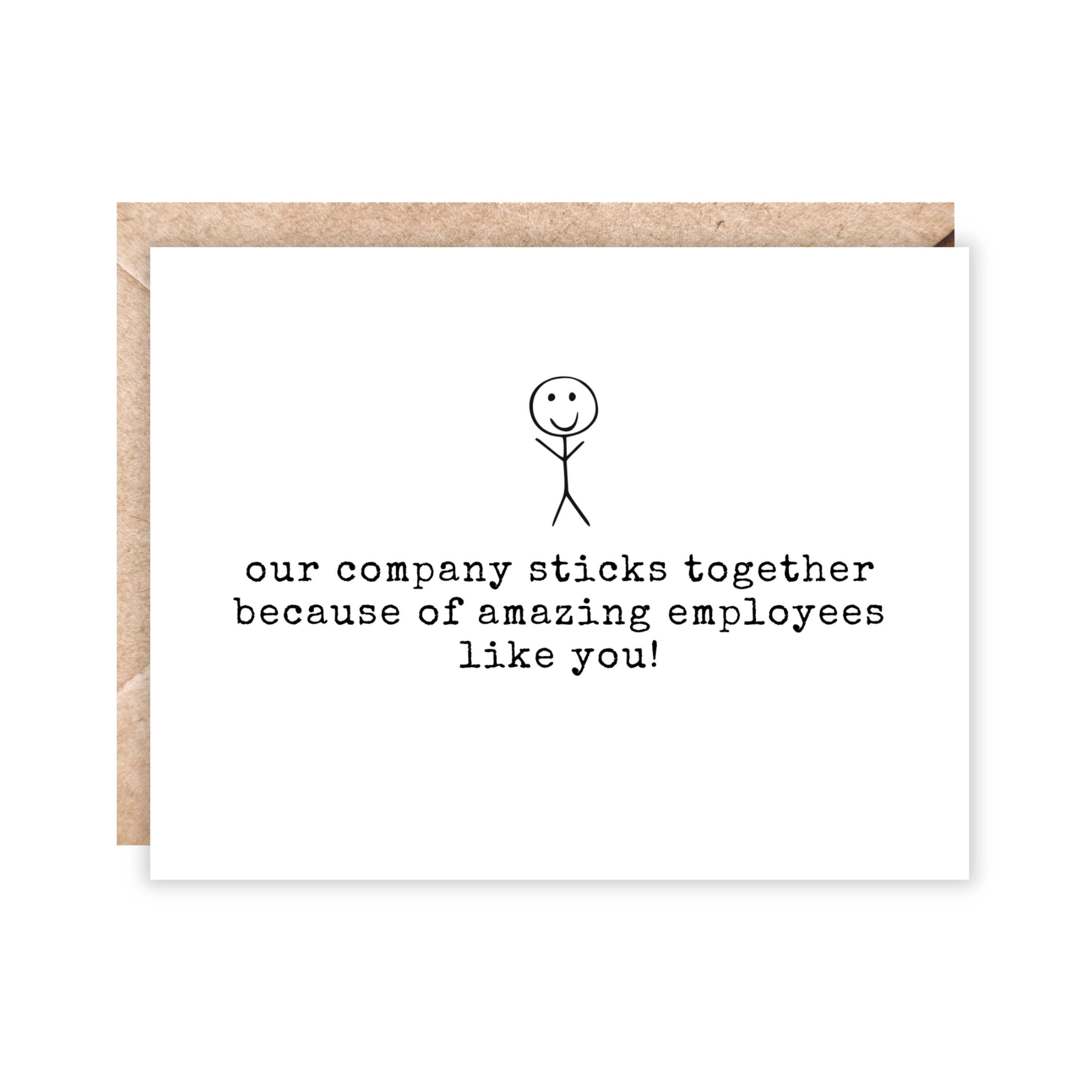 Jolly Rae – wholesale Thank you card – Our company sticks together