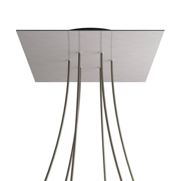 XXL roset, Rose-One firkantet, 400 mm med 6 huller og 4 sidehuller for engroshandel hos LIGHTINUP S.R.L.