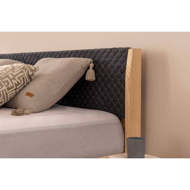 Deholzwart GmbH - Wholesale Bed - İstanbul model wooden bed single pine wood- NATURE