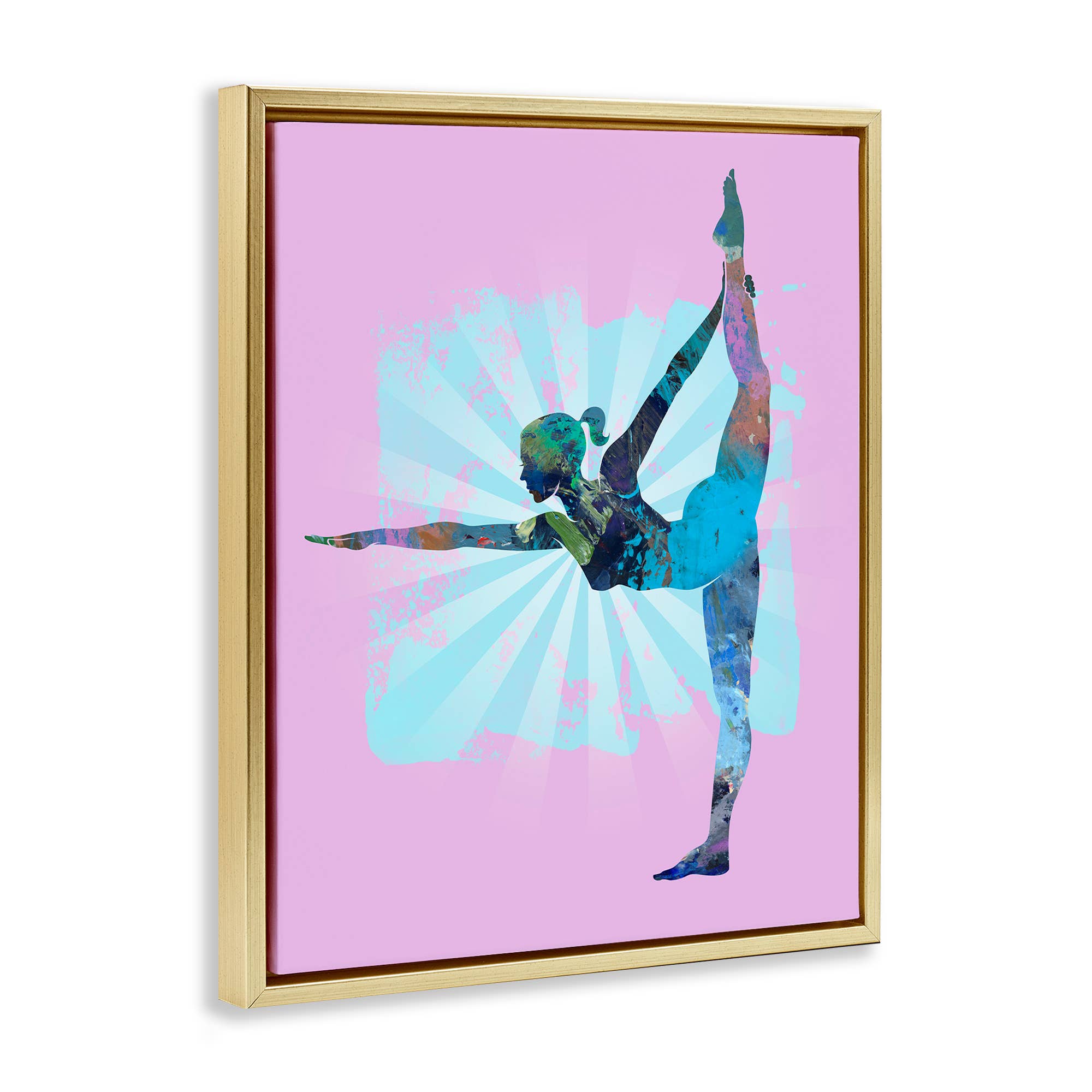 Stupell Industries - Wholesale Wall decor – Kids & Baby - Stretching Mindful Exercise Floater Framed Art13