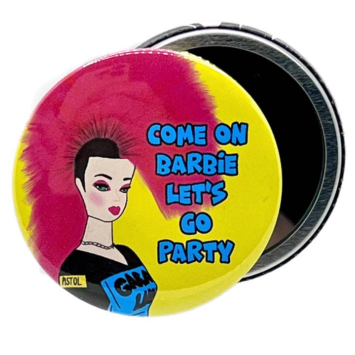 Come On Barbie Lets Go Party Pocket Mirror for wholesale by Bite Your Granny