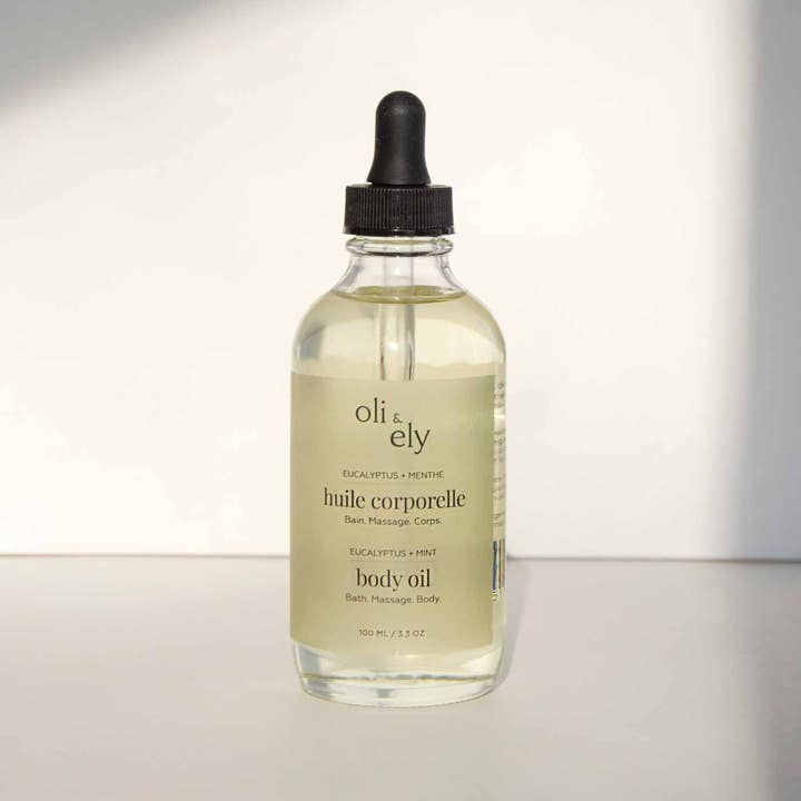Huile corporelle | eucalyptus + menthe for wholesale by Oli & Ely