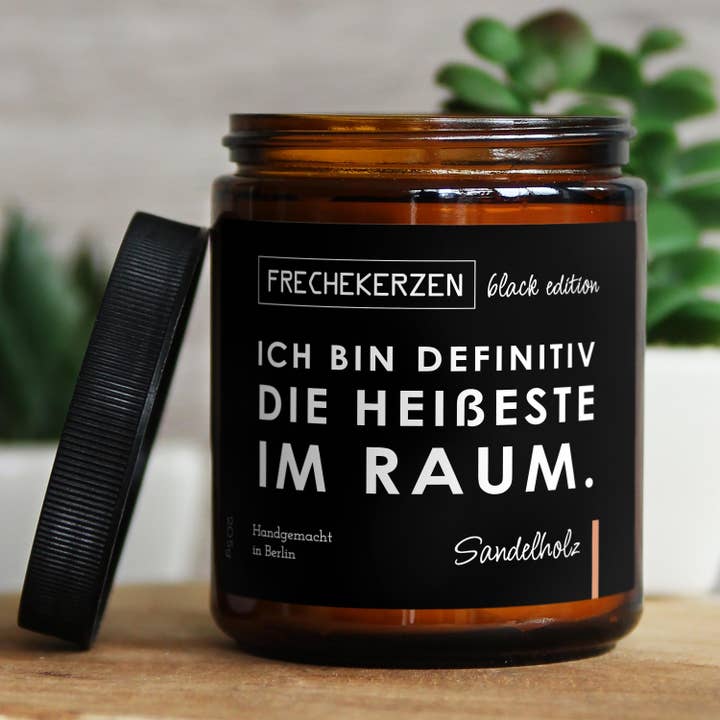Vela engraçada | sou definitivamente a mais quente na sala.| H por atacado de mysoy® Duftkerzen-Manufaktur