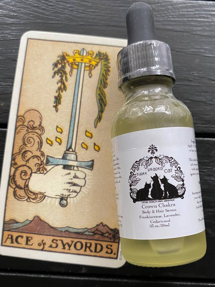 Sérum pour le visage Chakra de la Couronne pour la vente par Three Headed Cat