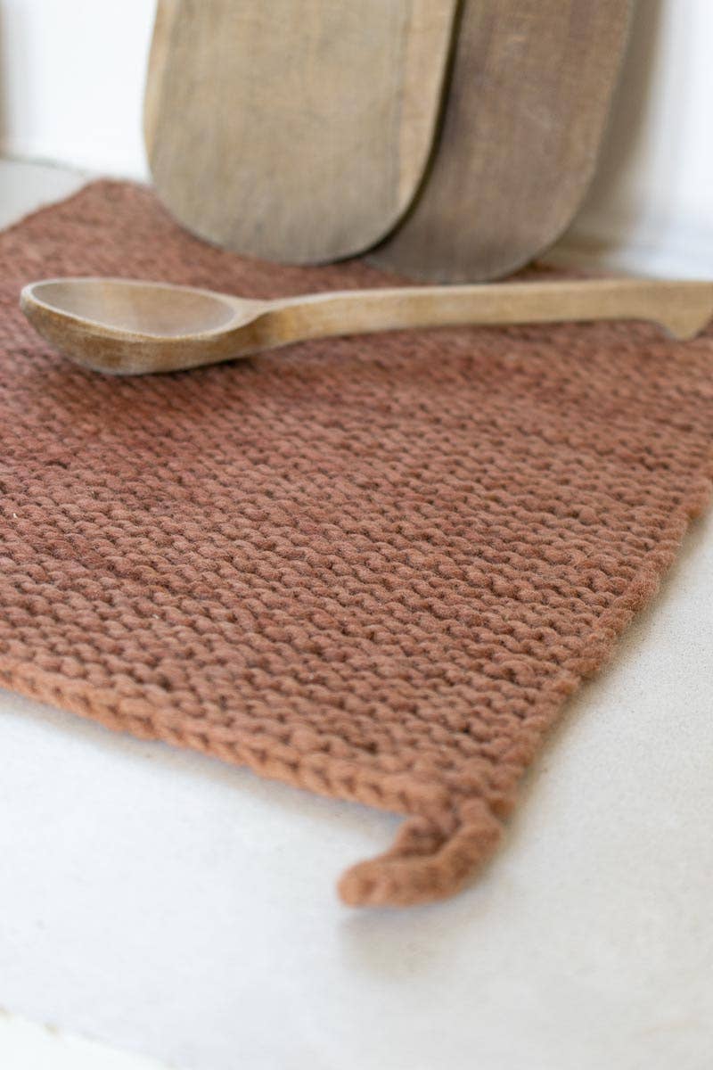 Fair + Simple - Wholesale Dish Drying Mat/Rack - Knitted Wool Dish Mats2