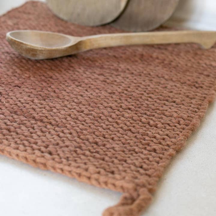 Fair + Simple - Wholesale Dish Drying Mat/Rack - Knitted Wool Dish Mats2