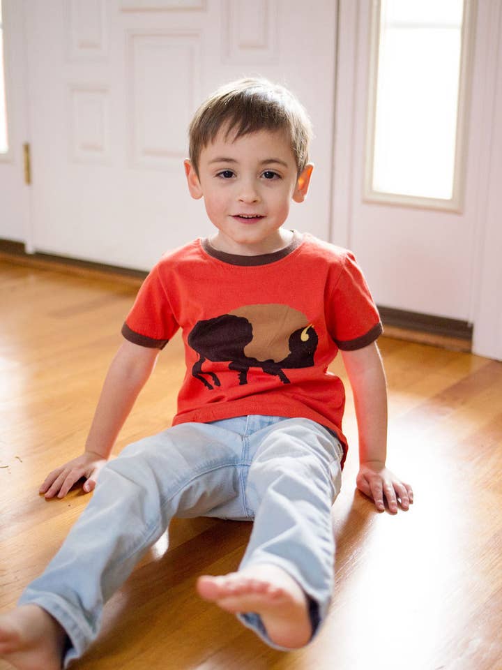 Doodle Pants – Engroshandel T-shirt - Børn – Buffalo Shirt - Western Toddler og Børnetøj6