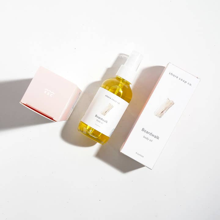 Body Oil för wholesale av Shore Soap Co.