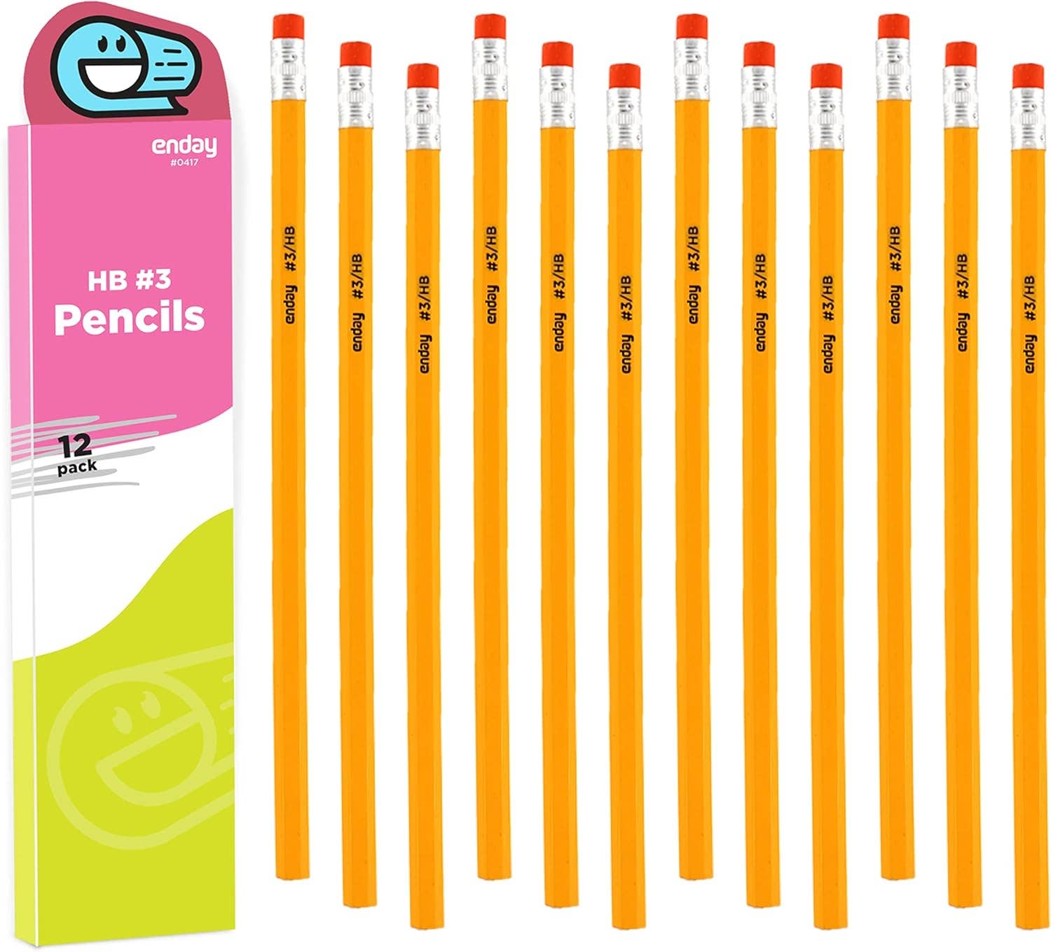 enday – Großhandel Bleistift – 3 Premium-Bleistifte (12er-Pack)0