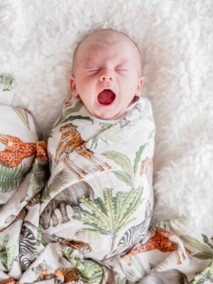 Bubba Bump - Wholesale Swaddle - Baby - Safari Bamboo Muslin Wrap