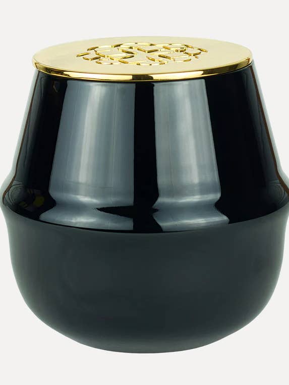 AURA PURE, Velvet Sandalwood - Rowan Glass Candle 18 oz for wholesale by Elum Designs Home