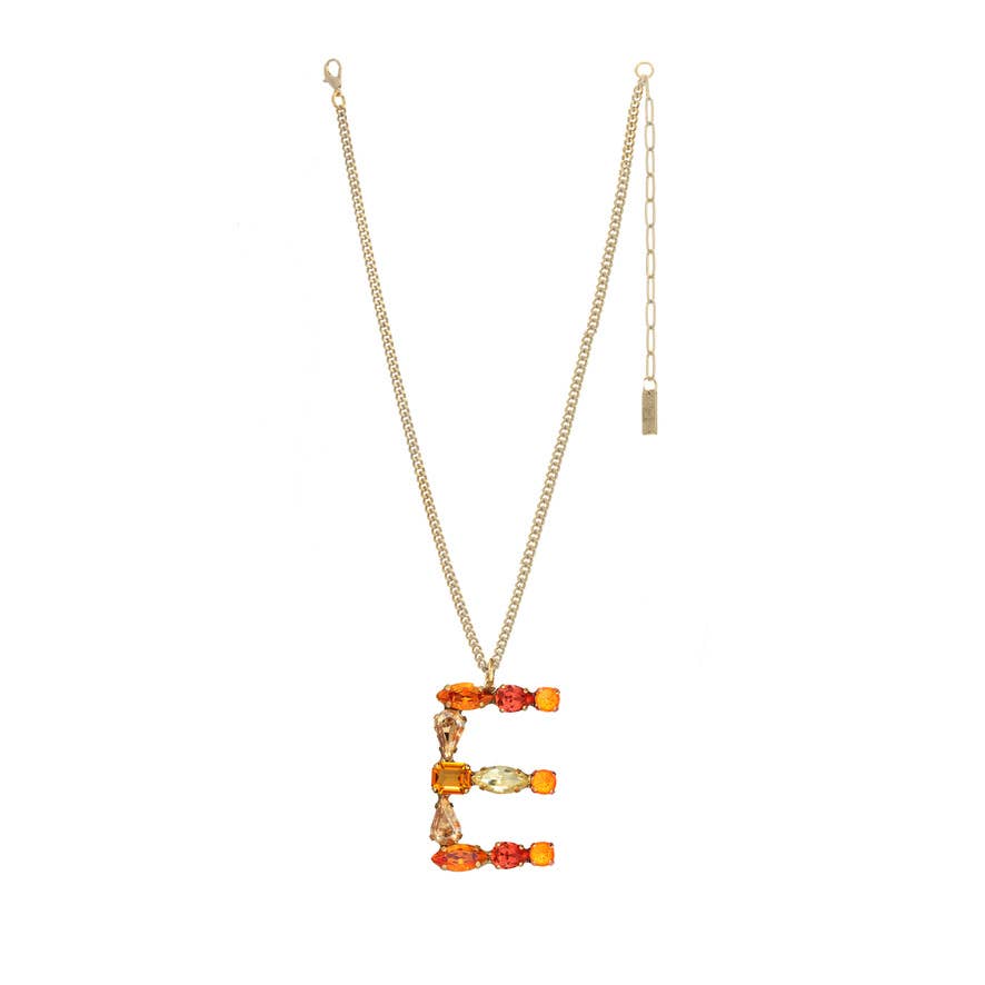 TOVA - Wholesale Pendant/Charm Necklace - Monograms in Neon Necklace24