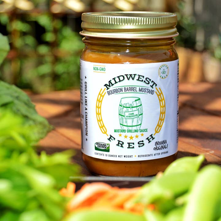 Midwest Fresh - Wholesale Mustard - Bourbon Barrel Mustard1