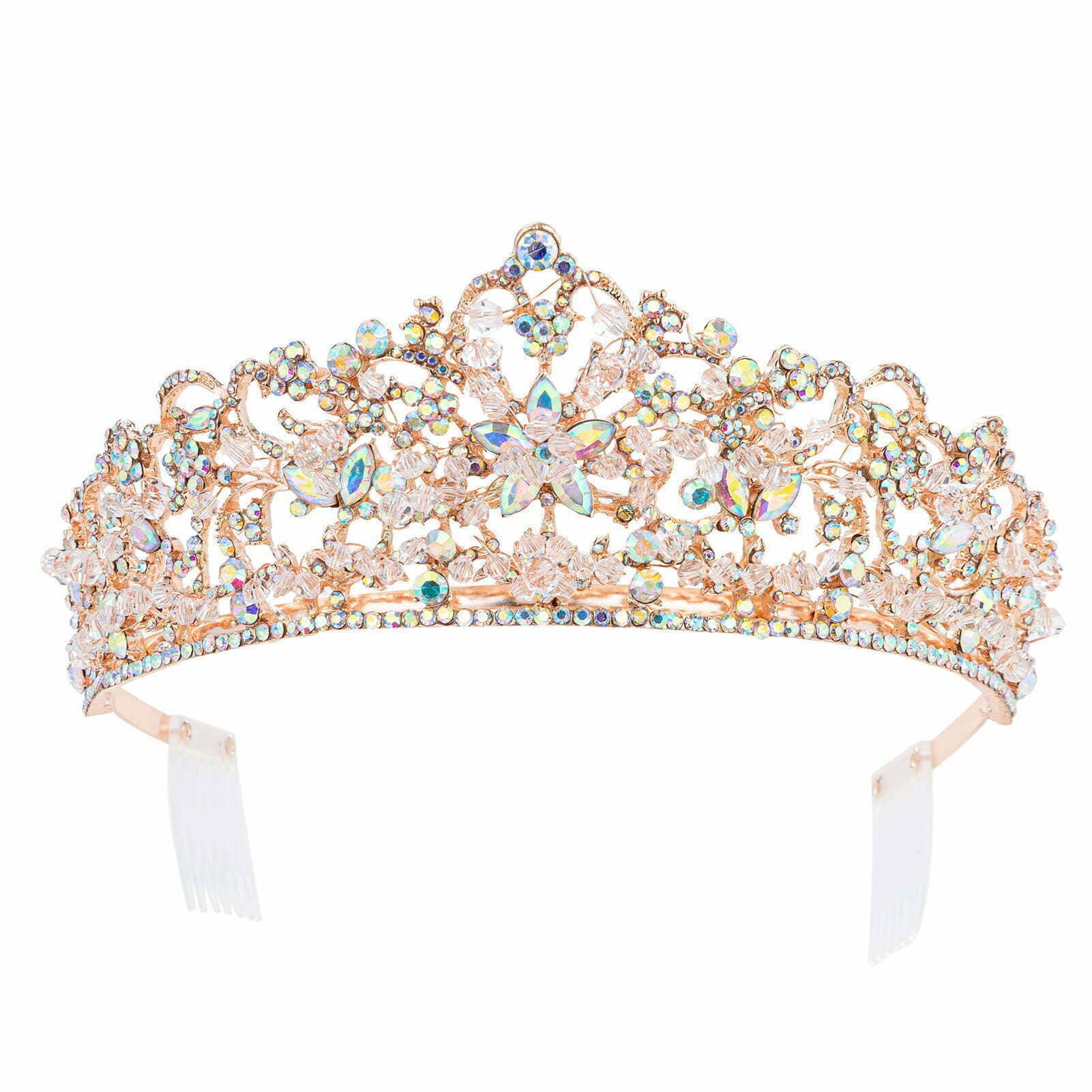 Diacly - Vente Diadème – femme - Diadème en strass coulé à la main en cristal3