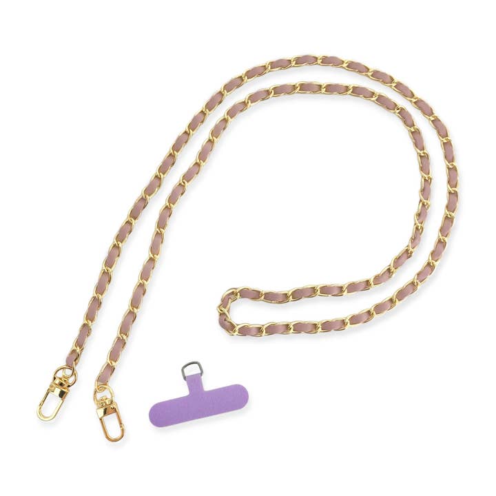 OMG Blings - Vente Sangle pour étui à téléphone - APC01 - Longue chaîne de téléphone en cuir végétalien*23