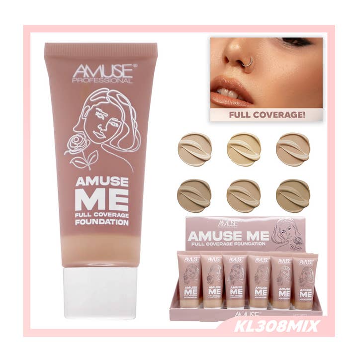 PINEAPPLE Beauty - Wholesale Foundation - AMUSE KL308MIX Full Coverage Foundation - 24