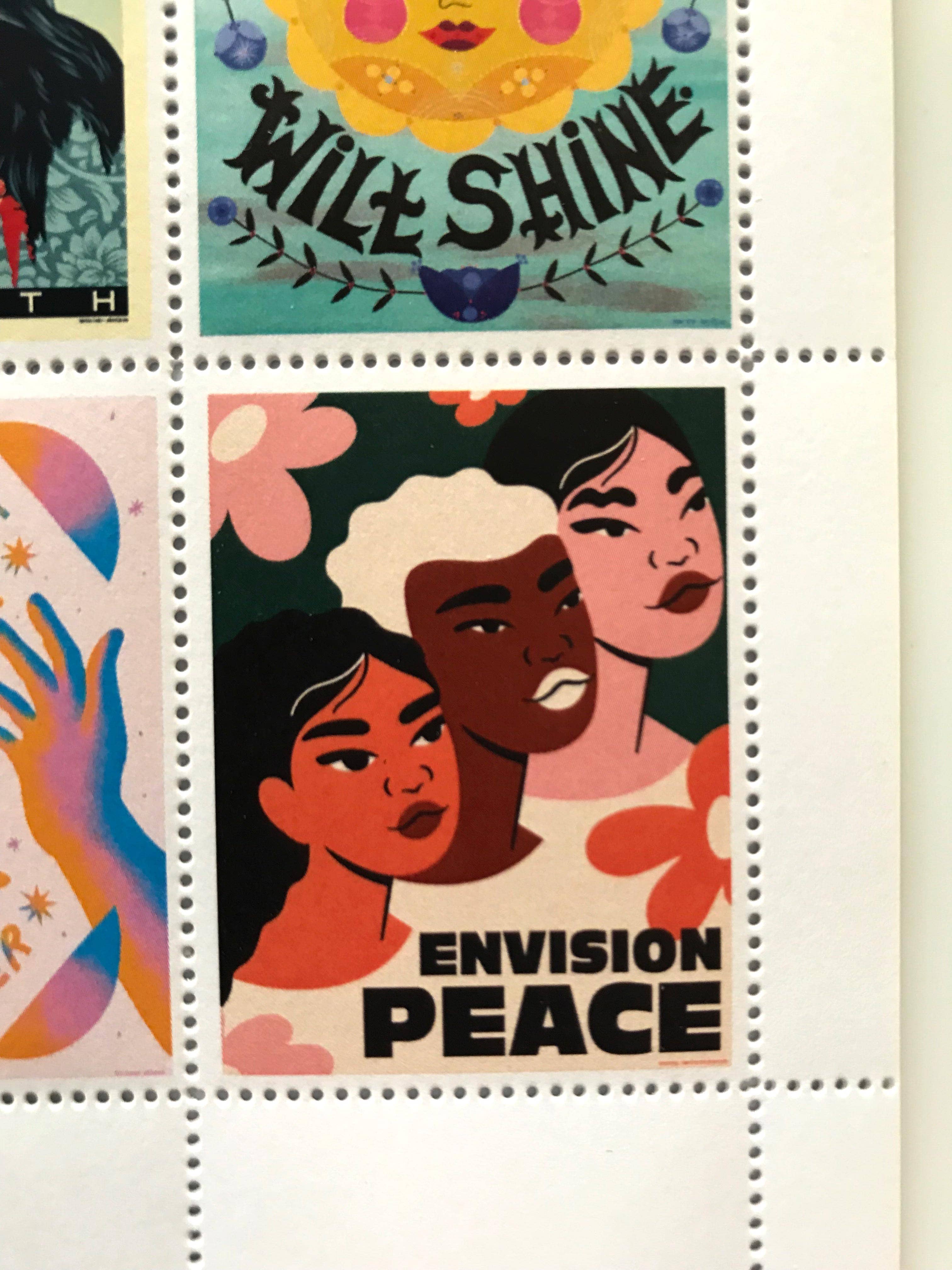 The Portland Stamp Company - Wholesale Rubber/Decorative Stamp - Amplifier Foundation AR Lick & Stick Benefit Stamps2