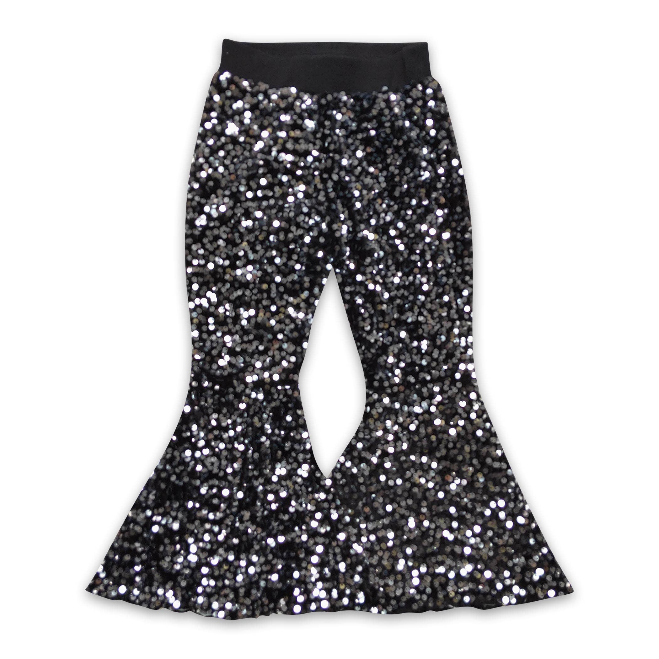 Yawoo Garments - Wholesale Pants - Kids - Colorful lining sequin girls bell bottom pants6