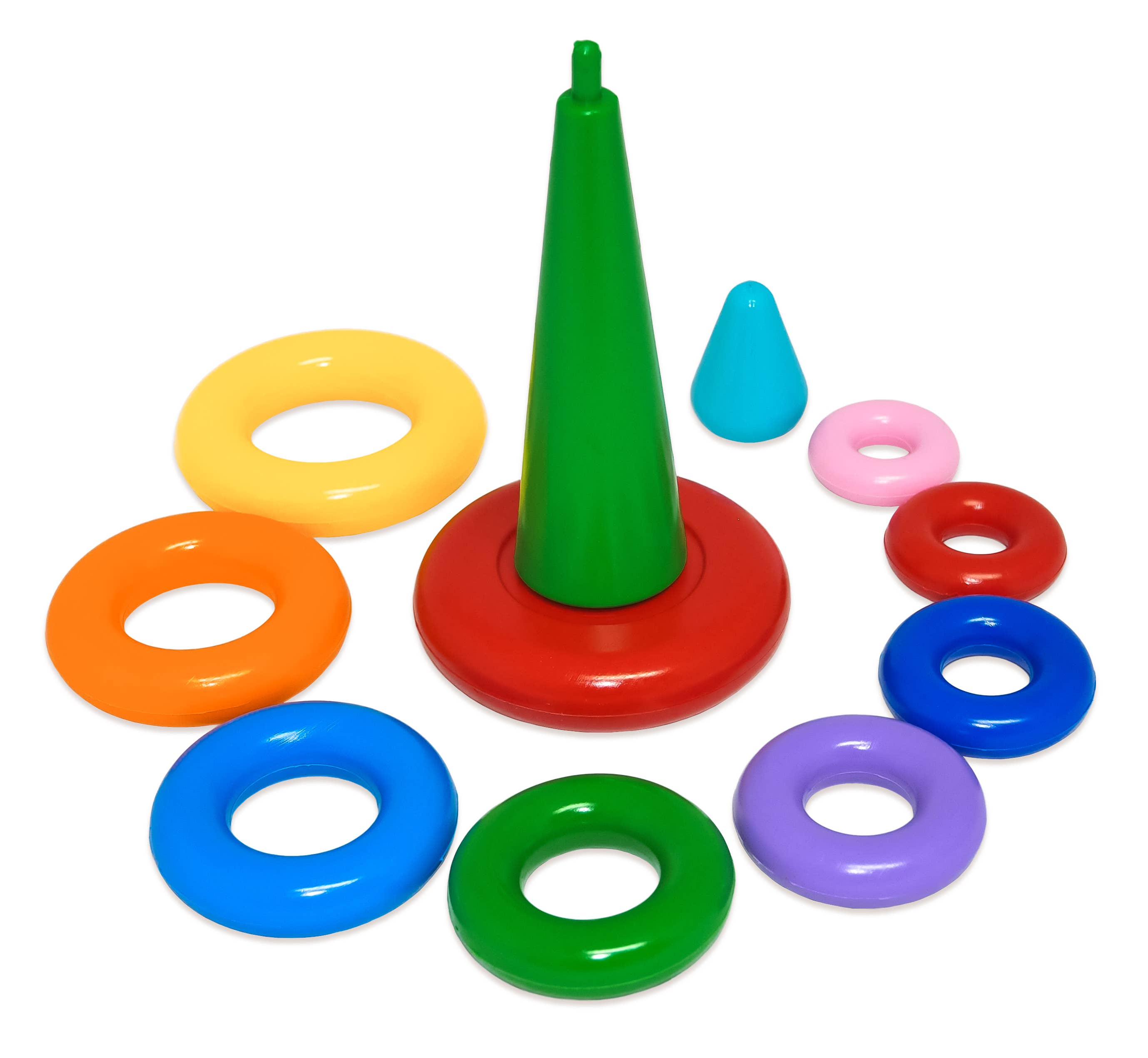 Lotus Pharmacy & Kids Boutique - Wholesale Stacking Rings Game - Baby - Educational toy "Pyramid" LUX in a box, Tigres8
