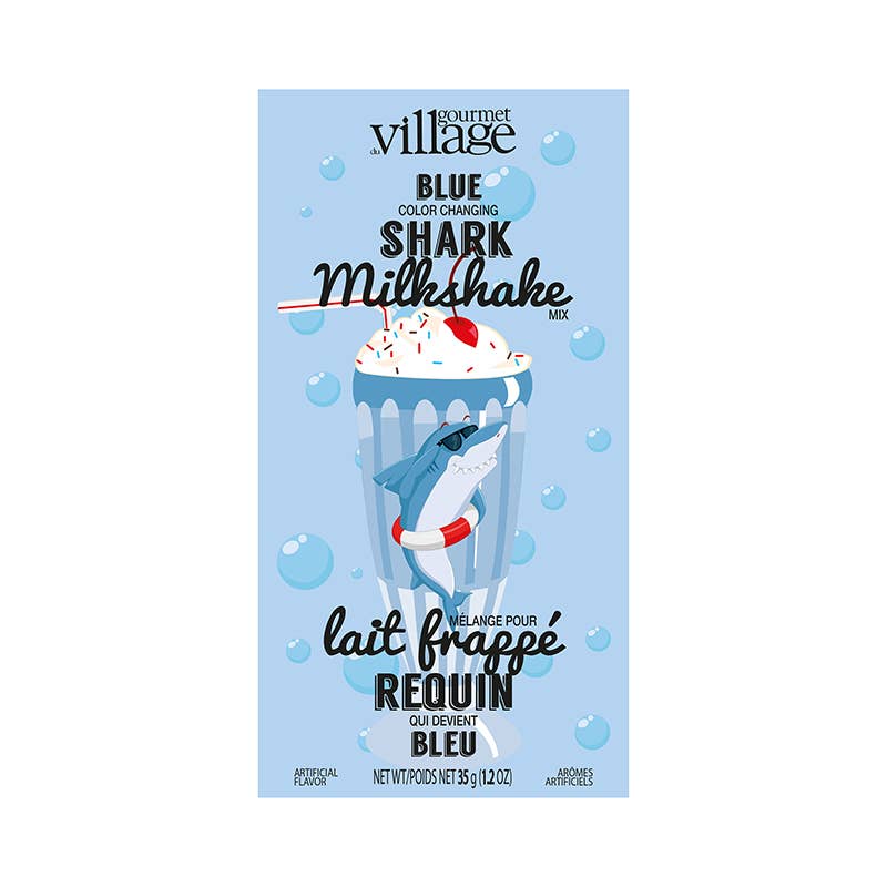 Gourmet Du Village - Wholesale Cocktail Mix/Syrup - Mini Milkshake Shark (Blue)