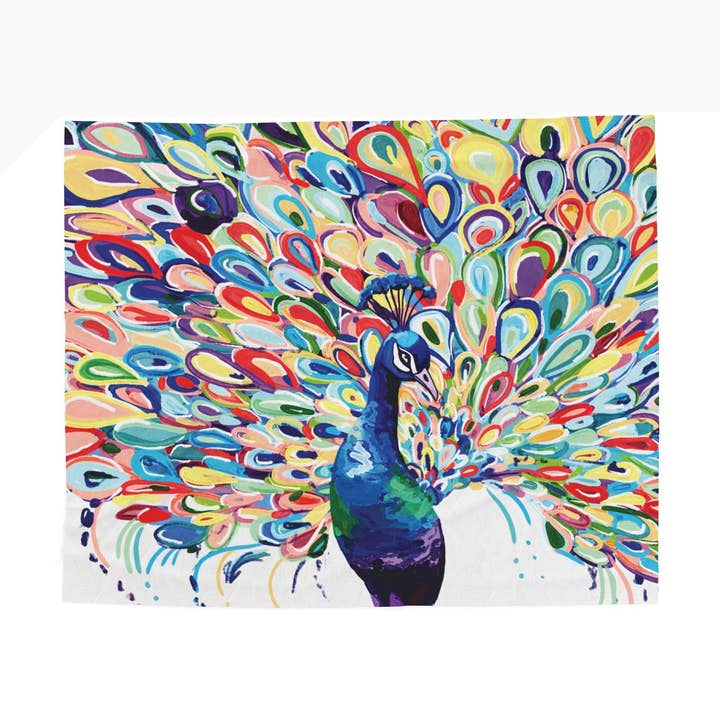 Mantas de felpa de terciopelo vibrante pavo real para venta al por mayor de Blue Cava