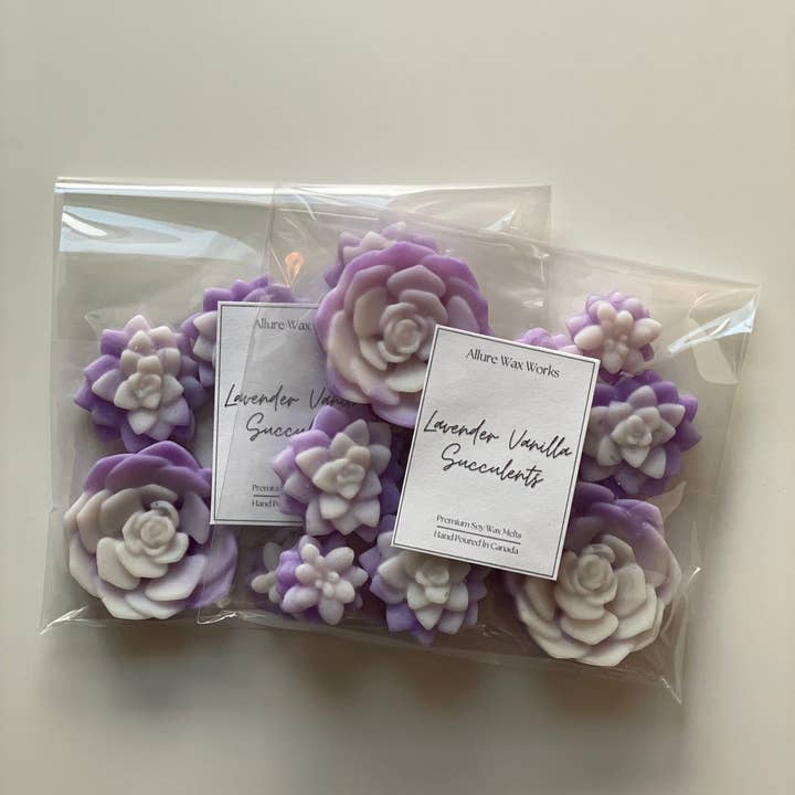 Allure Wax Works - Wholesale Wax Melt - Lavender Vanilla Succulent Wax Melts