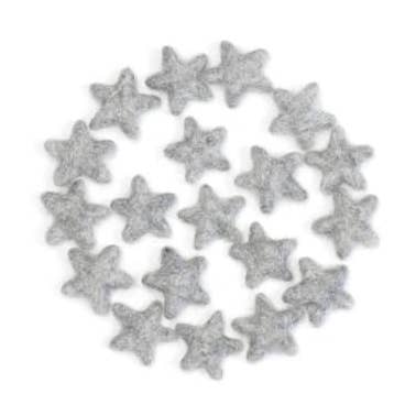 The Felt Pod - Wholesale Craft Supplies - Felt Stars Granite 3-4 cm - 10 pcs0